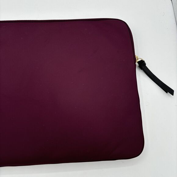 Kate Spade Burgundy Red Protective Laptop Zip Closure Padded‎ Sleeve Bag 13.5” - Picture 7 of 14